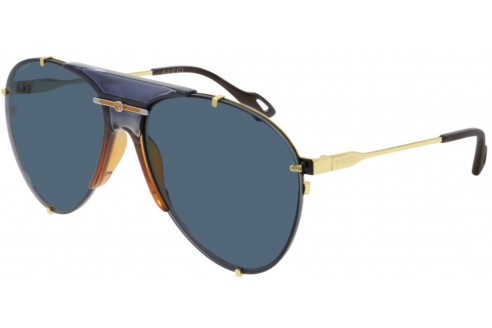 GUCCI - GG0740S 002 gold gold blue -...