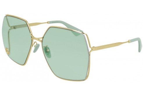 GUCCI - GG0817S 003 gold gold green -...