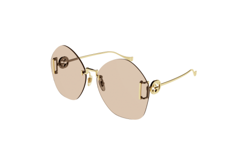 GUCCI - GG1203S 004 gold gold brown -...