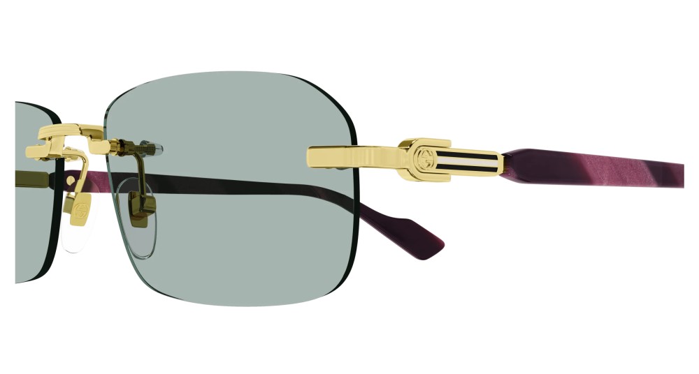 GUCCI - GG1221S 003 gold burgundy green