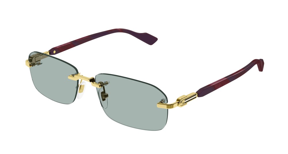 GUCCI - GG1221S 003 gold burgundy green