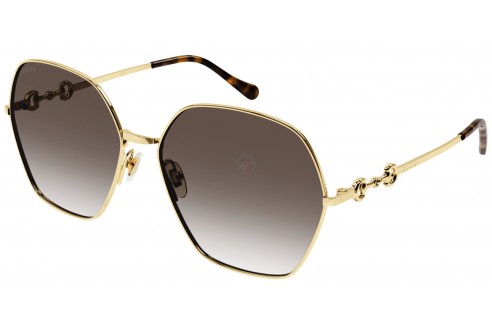 GUCCI - GG1335S 002 gold gold brown -...