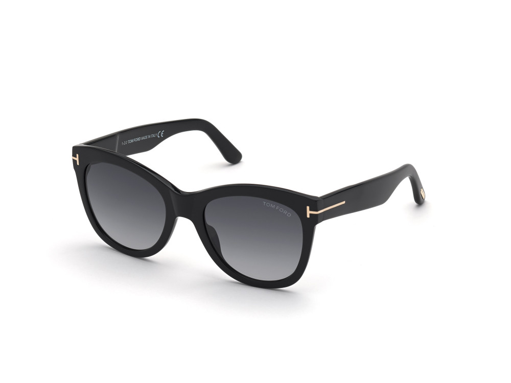 Tom Ford - Ft0870 nero lucido / fumo grad