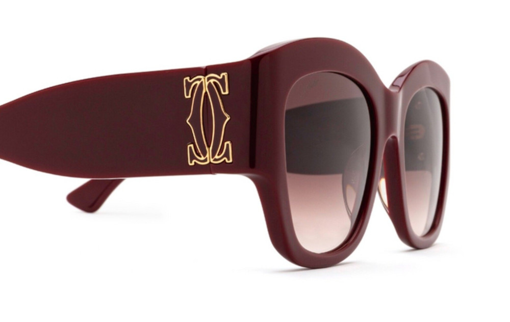 CARTIER - CT0304S 003 burgundy burgundy red